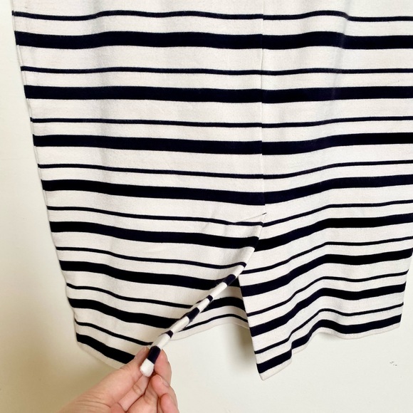 Ann Taylor black and white striped dress S - Picture 5 of 5